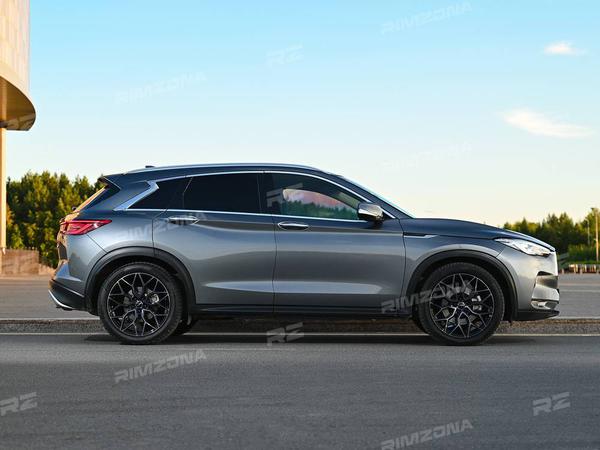 INFINITI QX50 НА ЛИТЫХ ДИСКАХ В СТИЛЕ VOSSEN HF-2 R20 - Фото № 3