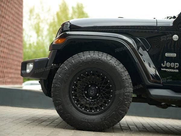 JEEP WRANGLER НА ЛИТЫХ ДИСКАХ В СТИЛЕ BLACK RHINO 085 R17 - Фото № 2