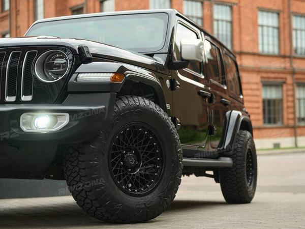 JEEP WRANGLER НА ЛИТЫХ ДИСКАХ В СТИЛЕ BLACK RHINO 085 R17 - Фото № 4