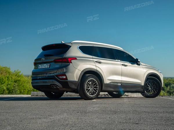 HYUNDAI SANTA FE НА ЛИТЫХ ДИСКАХ BRIXTON CM6-R R18 - Фото № 7
