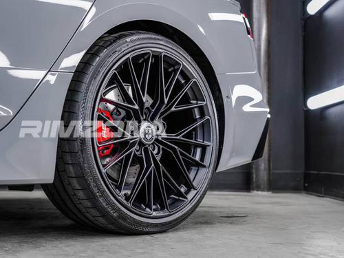 Литой диск HRE FF28 R19 9.5J 5x112 ET35 dia 66.6 - Фото вживую на авто №2